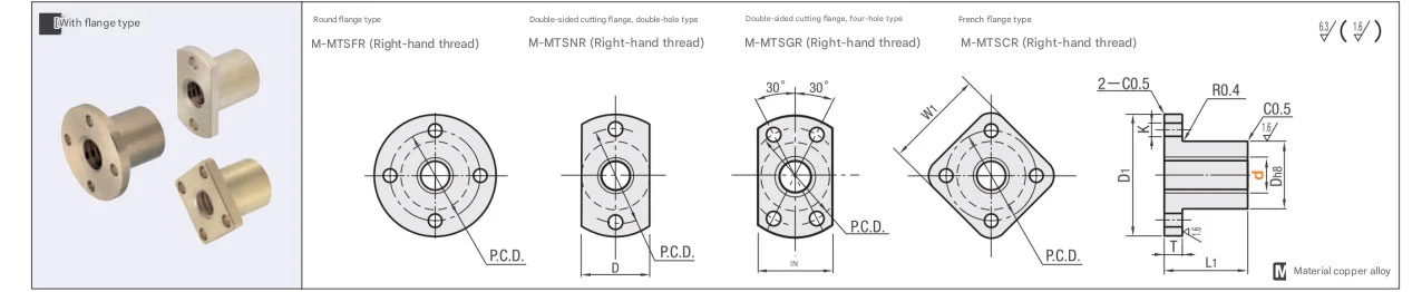 Nylon Trapezoidal Screw Nut